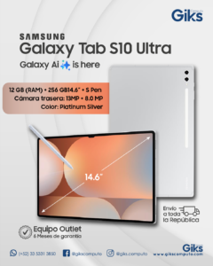Tablet Galaxy Tab S10 ULTRA. 12gb RAM. 256GB SSD. Pantalla 14.6" 2K. Con S-Pen
