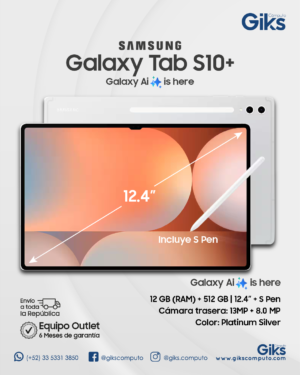 Tablet Galaxy S10+. 12gb RAM. 512GB SSD. Pantalla 12.4". Con S-Pen