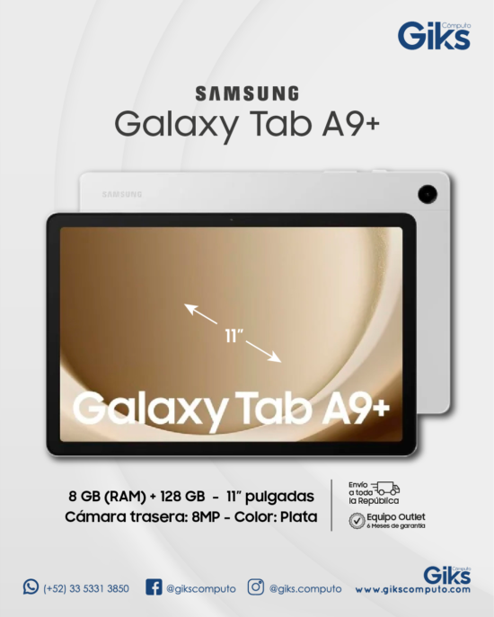 Tablet Samsung Galaxy Tab A9+. 8gb RAM 128gb SSD. Pantalla 11"