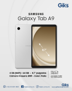 Tablet Galaxy Tab A9. 4GB RAM. 64GB SSD. 8.7"