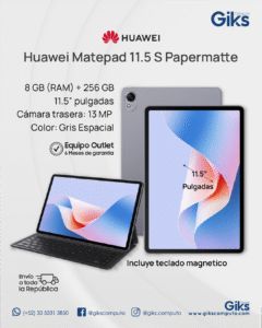 Tablet Huawei Matepad 11.5 S Papermatte. 8gb RAM 256gb SSD + Teclado + Funda