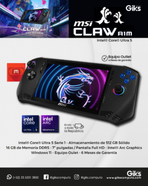 Consola portatil Gaming MSI Claw. Intel Ultra 5. 16GB RAM. 512GB SSD. Arc 4gb. NUEVA