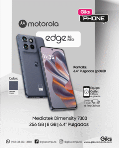 Motorla Edge 50 NEO. 256gb ssd. 8GB RAM. Pantalla 6.4". Color Gris