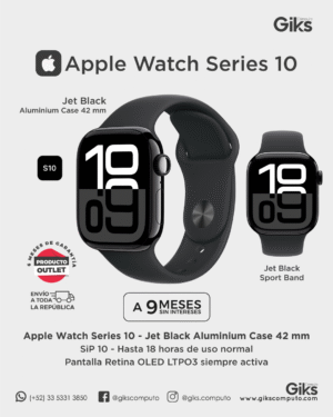Apple Watch Series 10. Color Negro. Tamaño 42mm
