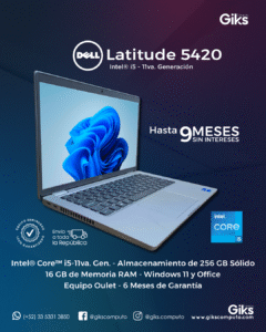 Dell Latitude 5420. Core i5 de 11va. 16GB RAM. 256GB SSD. Graficos Iris XE. SEMI NUEVA