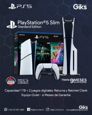Playstation 5. 1TB. Bundle con 2 juegos Fisicos. NUEVO