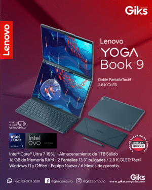 Lenovo Yogabook. Doble Pantalla OLED TOUCH de 13.3". Ultra 7. 16GB RAM. 1TB SSD. NUEVA