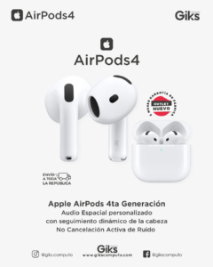 Audifonos Apple AirPods 4. ORIGINALES. Nuevo Outlet