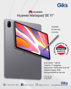 Tablet Huawei Matepad Se 11 Wifi. 6GB ram 128gb ssd + SPEN + CABLE Y CUBO