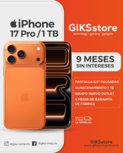 iPhone 17 Pro. 1 Tb - Naranja Cosmico - Solo Esim - Nuevo Outlet