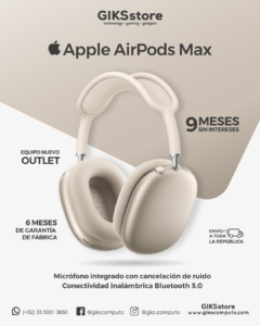 Apple AirPods Max. Color Blanco Estelar. Nuevo Outlet