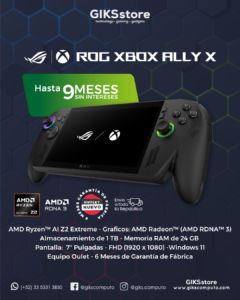 Consola portátil Asus ROG Xbox Ally X. Ryzen AI Z2 Extreme. 24GB RAM. 1TB SSD. Pantalla 7". Nuevo Outlet