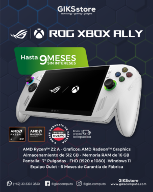 Consola portátil Asus ROG Xbox Ally. Ryzen Z2 A. 16GB RAM. 512GB SSD. Pantalla 7". Nuevo Outlet
