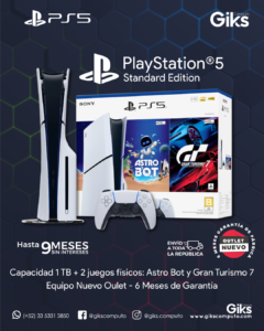 PlayStation 5 Standard Con Lector de Disco – Con 2 juegos fisicos. Nuevo Outlet