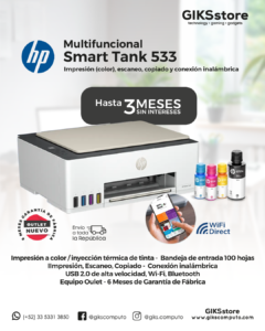 Multifuncional HP Smart Tank 583 a Color. Imprime, escanea y saca copias. Tinta Continua. Nuevo Outlet