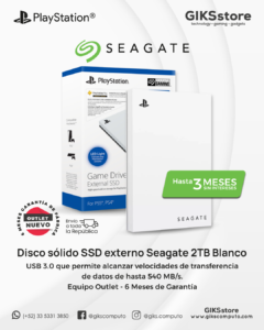 Disco Sólido SSD Externo Seagate Game Drive 2TB para PS5, PS4 y PC. Nuevo Outlet
