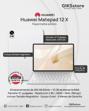 Huawei MatePad 12 X. PaperMatte Edition. 12GB RAM. 256GB SSD. Pantalla 12". Con teclado. Nuevo Outlet
