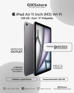 Apple iPad (A16) – 11” • 512 GB • Wi‑Fi • Azul • Nuevo Outlet