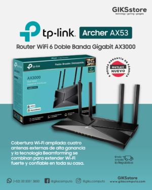 Router Tp-link Archer Ax53 Wifi 6 Gigabit Doble Banda Ax3000- NUEVO OUTLET