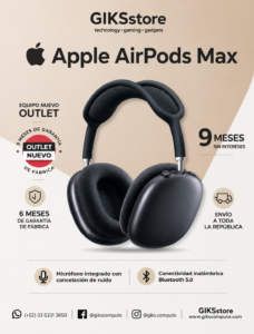 APPLE AIRPODS MAX MIDNIGHT-CANCELACIO ACTIVA DE RUIDO, AUDIO ESPACIAL Y SONIDO PREMIUM