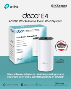 TP-Link Deco E4- AC1200 Whole Home Mesh Wi-fi System