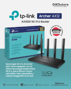 Tp-link Archer Ax12 Router Wifi 6 Doble Banda Gigabit Ax1500