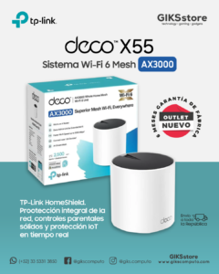 TP‑Link Deco AX3000 Mesh Wifi X55. Wifi 6