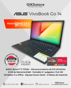 𝗔𝗦𝗨𝗦 𝗩𝗶𝘃𝗼𝗕𝗼𝗼𝗸 𝗚𝗢 𝟭𝟰. 𝗔𝗠𝗗 𝗥𝘆𝘇𝗲𝗻 𝟯 𝟳𝟯𝟮𝟬𝗨. 𝟴 𝗚𝗕 𝗥𝗔𝗠, 𝟱𝟭𝟮 𝗚𝗕 𝗦𝗦𝗗, 𝗣𝗮𝗻𝘁𝗮𝗹𝗹𝗮 𝟭𝟰" 𝗙𝘂𝗹𝗹 𝗛𝗗. 𝗪𝗶𝗻𝗱𝗼𝘄𝘀 𝟭𝟭. 𝗢𝗳𝗳𝗶𝗰𝗲. Nuevo Outlet