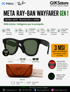 𝗕🕶️ 𝗠𝗲𝘁𝗮 𝗥𝗮𝘆-𝗕𝗮𝗻 𝗪𝗮𝘆𝗳𝗮𝗿𝗲𝗿 𝗚𝗲𝗻 𝟭 – 𝗡𝗲𝗴𝗿𝗼 𝗠𝗮𝘁𝗲 | 𝗧𝗿𝗮𝗻𝘀𝗶𝗰𝗶ó𝗻 𝗮 𝗩𝗲𝗿𝗱𝗲 🕶️