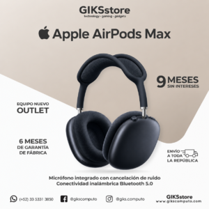 APPLE AIRPODS MAX MIDNIGHT-CANCELACIO ACTIVA DE RUIDO, AUDIO ESPACIAL Y SONIDO PREMIUM