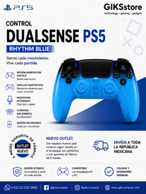 Control DualSense para PS5. Color Rhythm Blue. Nuevo outlet.
