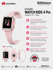 Huawei Watch Kids 4 Pro - Pantalla 1.41 pulgadas. Color rosa