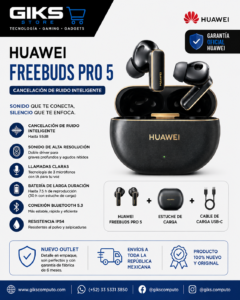 Audifonos HUAWEI FreeBuds Pro 5 - Con Cancelacion de Ruido Inteligente.