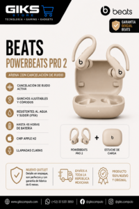 Audifonos BEATS Powerbeats Pro 2 - Color Arena con Cancelacion de Ruido
